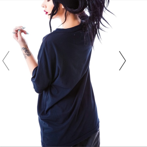 NEW✨ UNIF F.T.W “For the Win” Heaven is Where It’s At Oversized Tee Shirt Black - Picture 3 of 4